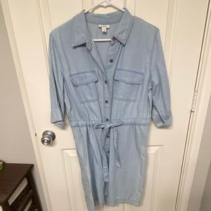 ANA Jean quarter sleeve dress